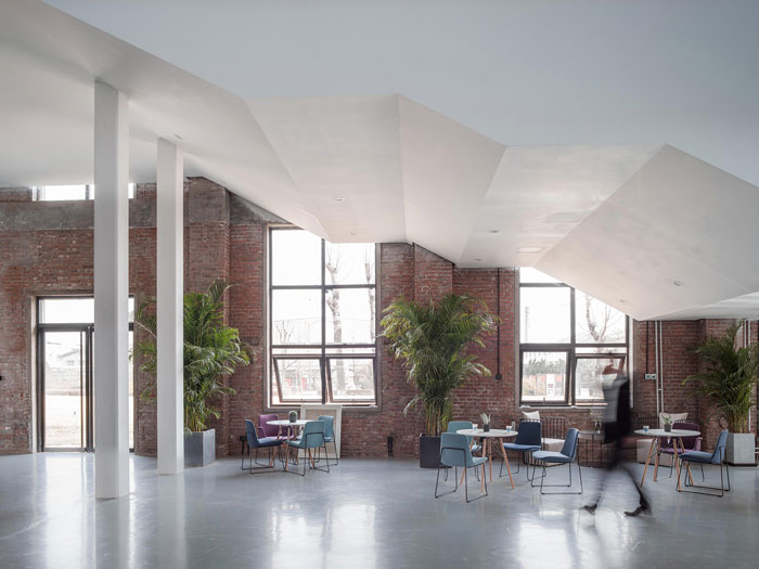 廠房改造辦公室接待區裝修設計效果圖