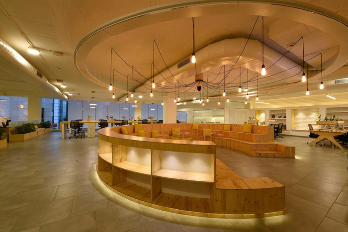 廠房辦公樓進(jìn)門(mén)區(qū)裝修效果圖