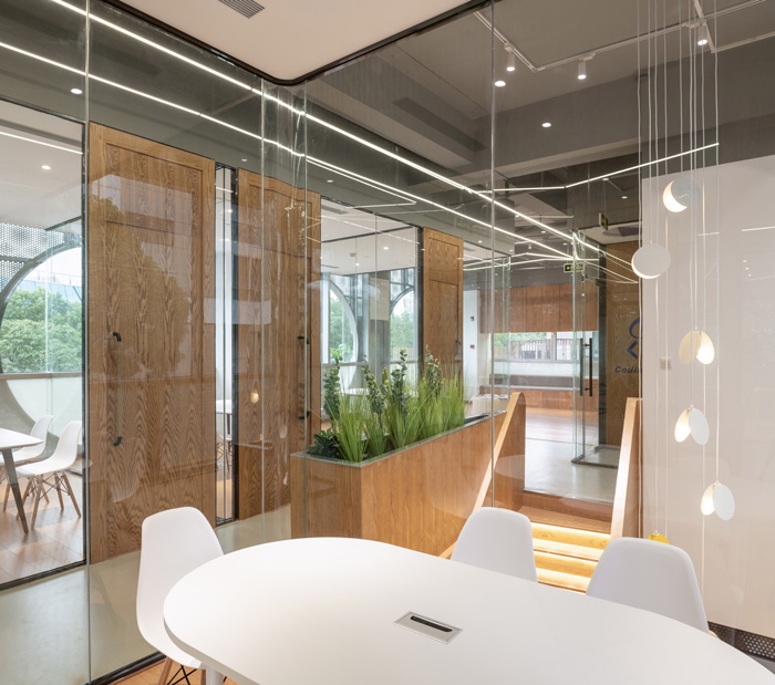 編程培訓機構二樓接待裝修設計效果圖