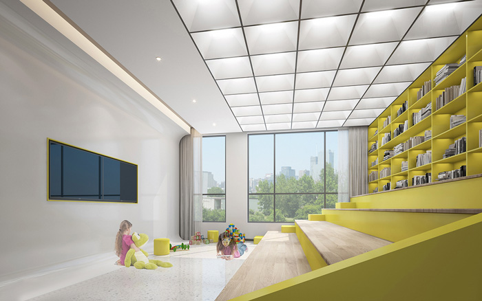 藝術學校閱讀區(qū)裝修設計效果圖