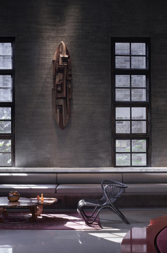 陽朔糖舍酒店接待大廳裝修設計效果圖