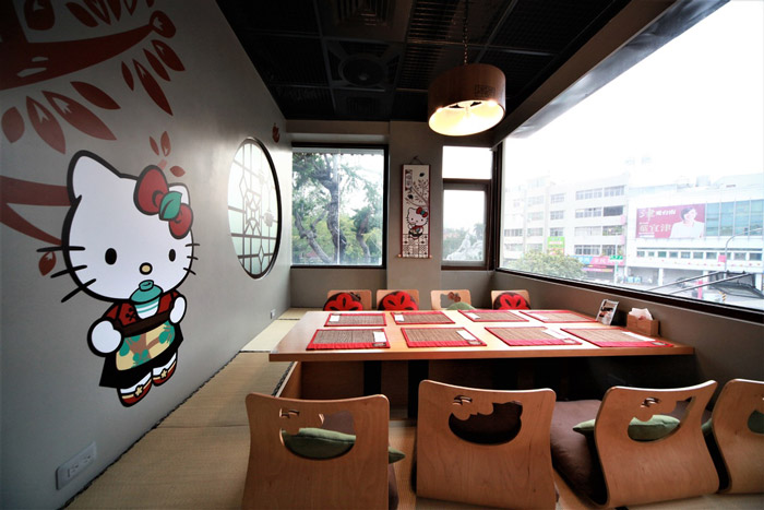 hello kitty主題餐廳餐區裝修設計效果圖