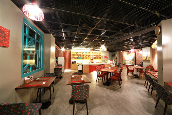 hello kitty主題餐廳餐區裝修設計效果圖