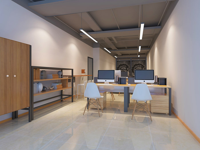 教育學校辦公室辦公區裝修設計效果圖