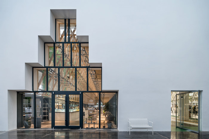 新零售體驗店內部入口裝修設計效果圖