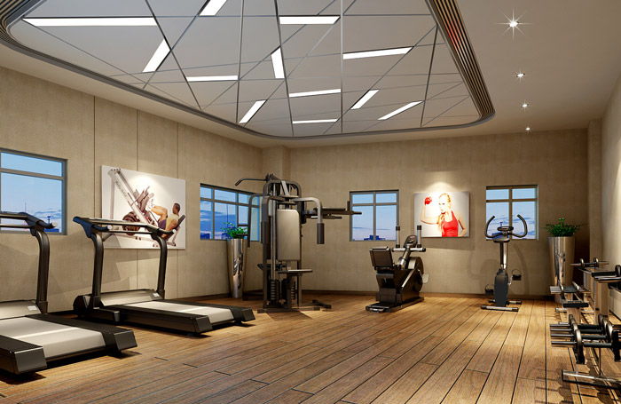 瑜伽健身館健身區裝修設計效果圖