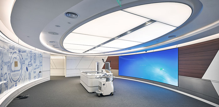 科技園區(qū)辦公樓展廳裝修設計效果圖