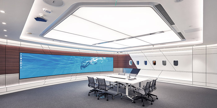 科技園區(qū)辦公樓匯報室裝修設計效果圖