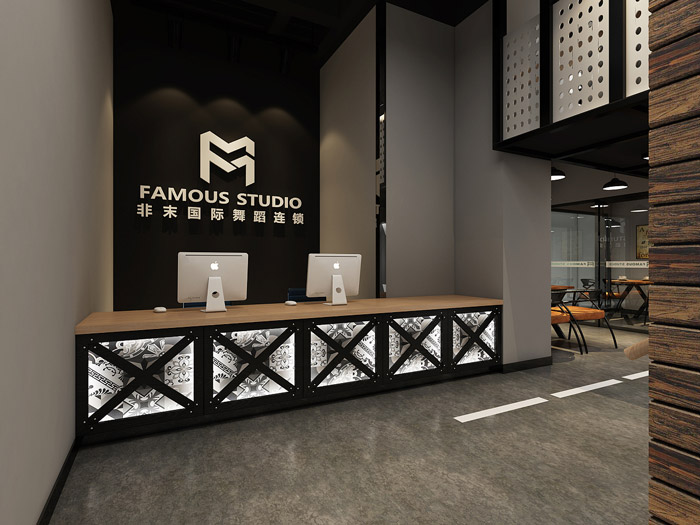 舞蹈培訓室前臺裝修設計效果圖