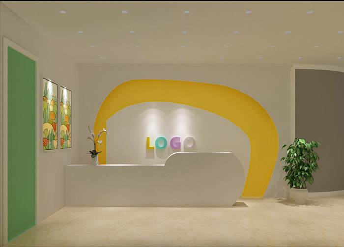 幼兒培訓(xùn)機(jī)構(gòu)前臺裝修設(shè)計效果圖