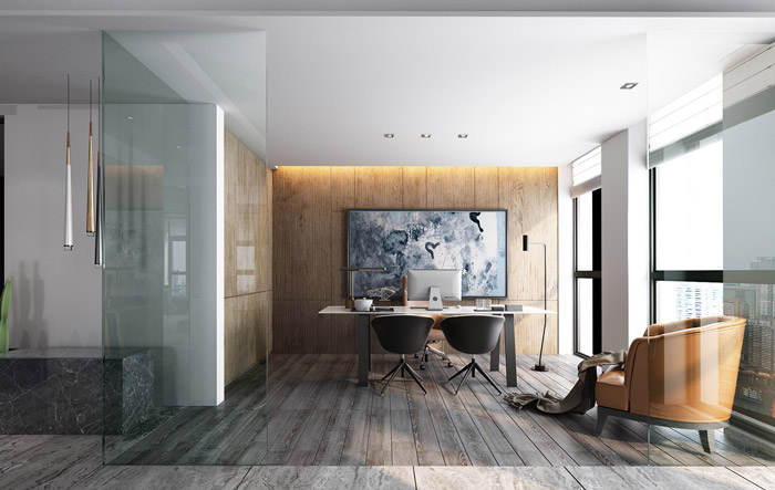 家庭總經理辦公室設計裝修效果圖