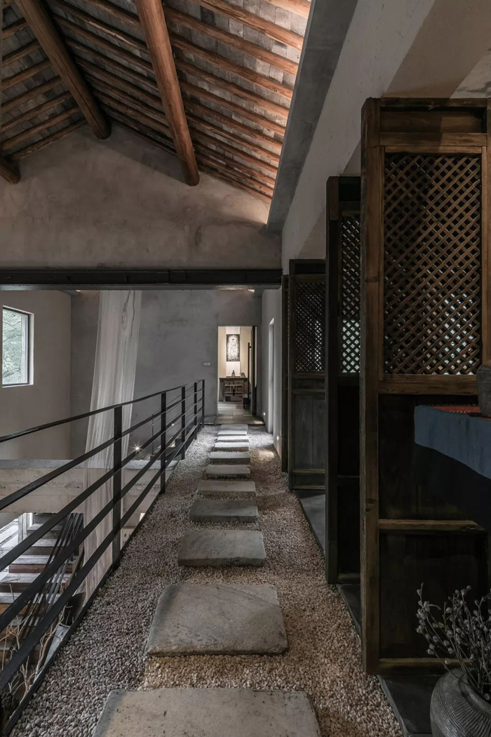 中式古典辦公室二樓裝修設計效果圖