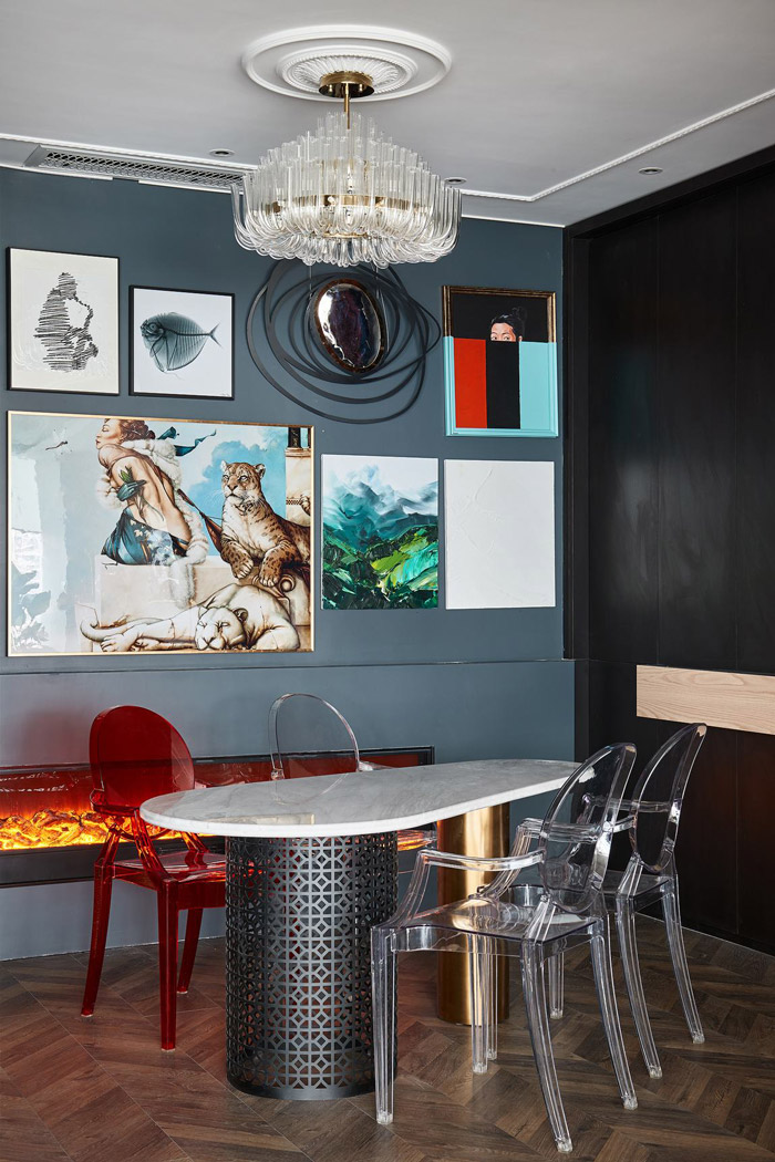 150平方家庭公寓辦公室洽談區裝修設計效果圖