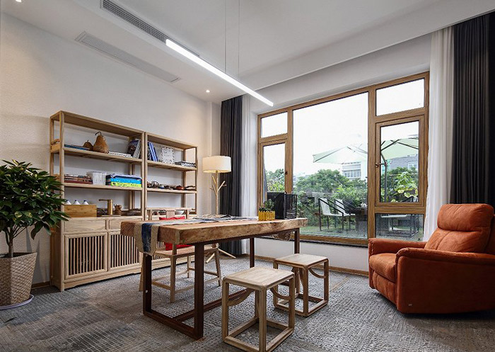 禪意經理辦公室裝修效果圖