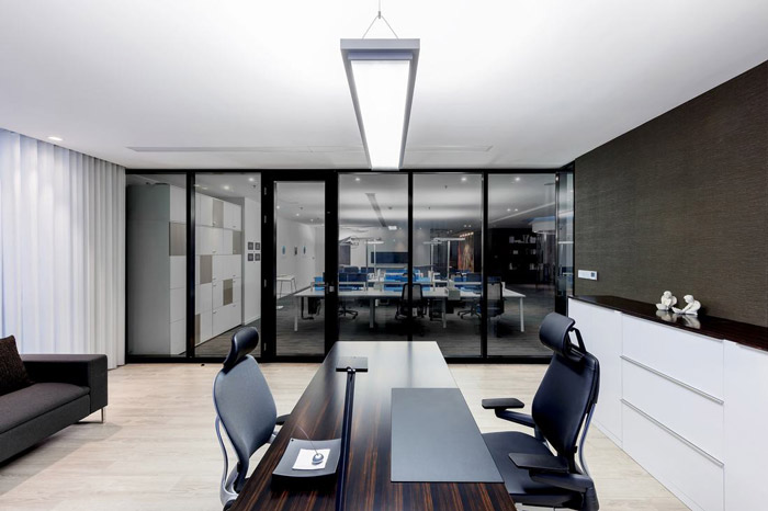 創意總經理辦公室裝修設計效果圖