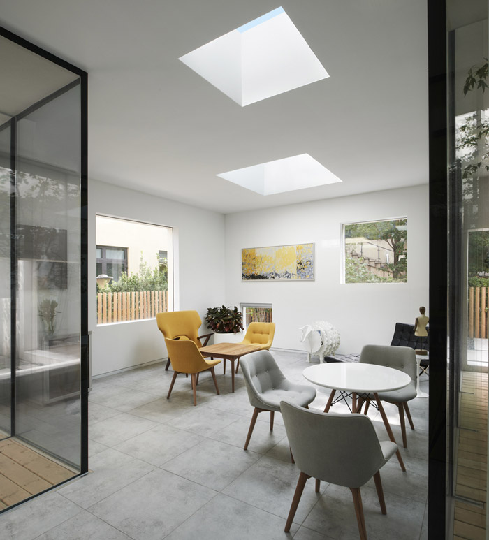 建材公司辦公室接待區裝修設計效果圖