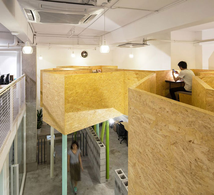 工廠改造辦公室云座裝修設計效果圖