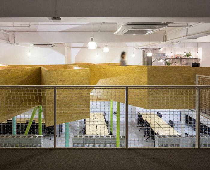 工廠改造辦公室云座裝修設計效果圖