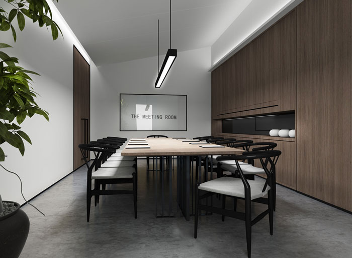 商務(wù)大廈辦公室會議室裝修設(shè)計效果圖
