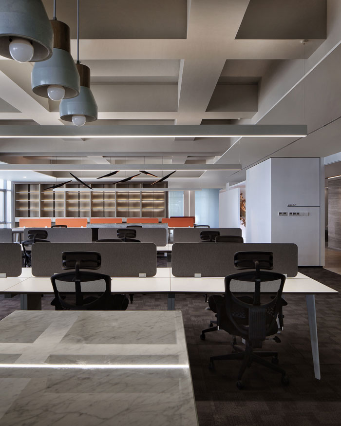 機構辦公室辦公區(qū)裝修設計效果圖