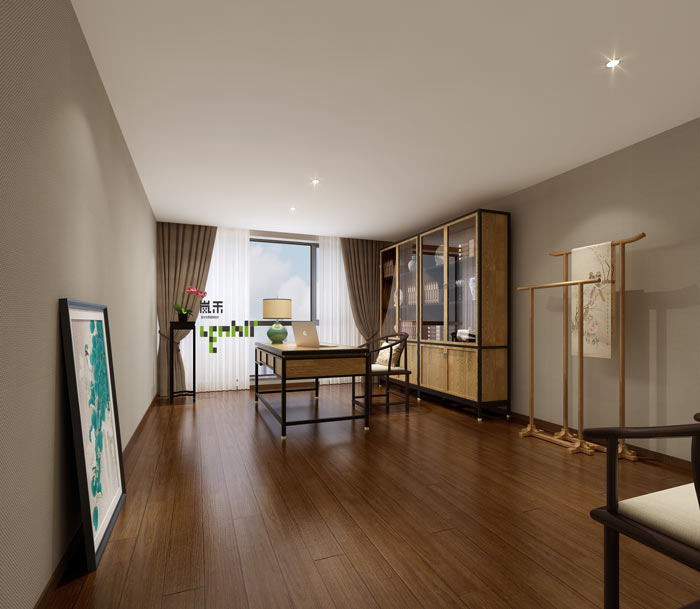 杭州科技公司總經理辦公室裝修設計效果圖