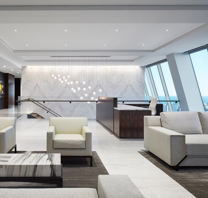 分公司辦公室前臺裝修設計效果圖