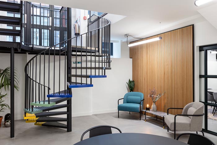 455平方辦公室樓梯裝修設計效果效果圖